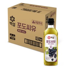 백설 포도씨유, 900ml, 12개