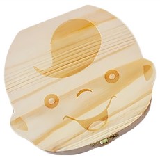 小麥購物 天然木製寶寶乳牙保存盒 L2017, 單品, 男寶寶, 1個