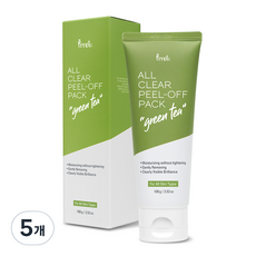 Pretty All Clear 去角質面膜綠茶 100g, 1個, 5個