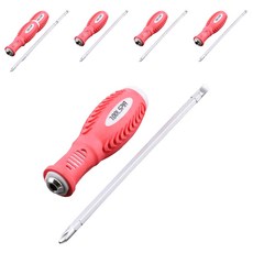 TOOLSPIA 軟質握把兩用螺絲起子 150mm, 6個