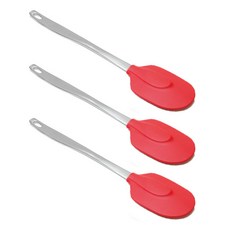 矽膠烹飪抹刀, 紅色的, 3個