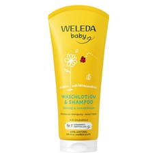 WELEDA 薇蕾德 金盞花寶貝洗髮沐浴乳, 200ml, 1條