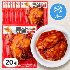곰곰 통살 닭가슴살 불닭맛 (냉동), 100g, 1개입, 20개