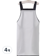 Dren 半透明防水圍裙, 白色, 4個