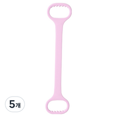 블럭마트 실리콘 일자형 스트레칭 요가밴드, 퍼플, 5개