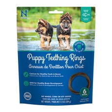 Puppy Teething Rings 幼犬耐咀嚼潔牙圈, 204g, 1包, 鮭魚風味