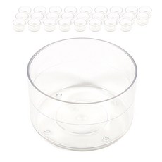 強君小舖 蠟燭製作材料 茶蠟杯 圓形 23mm, 30個