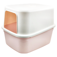 IRIS OHYAMA 愛麗思歐雅瑪 貓便盆 NE480F, 桃色, 1個