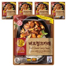 오뚜기 오즈키친 비프청크카레, 250g, 5개