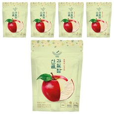 에코맘의산골이유식 산골 과일참 통째로 사과칩, 10g, 5개