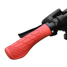 Ants 防滑網格自行車握把套組, 紅色, 1套
