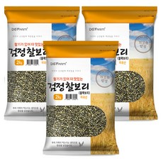 대구농산 건강한 밥상 검정찰보리 블랙보리, 2kg, 3개