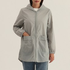 Elsso 女款寬鬆連帽拉鍊防風外套