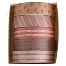 KOKA 自然設計紙膠帶5款套組 04 松葉, 1套, 混合色