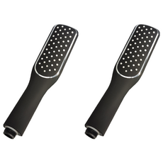 DOOJIN 方型薄款手持式蓮蓬頭, 黑色, 2個