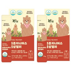 Janginjungsin 孩童紅蔘果凍隨身包 15條入, 225g, 2盒