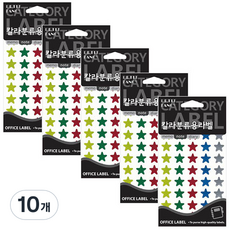 Petit 亮面星星標籤貼紙 353A, 10個