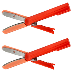 PLUS 普樂士 Twiggy 無蓋式筆型剪刀, 紅色, 2個