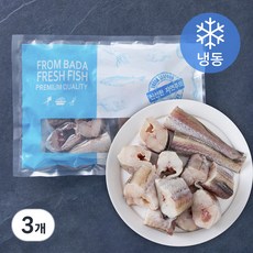 머리없이 손질한 절단코다리 (냉동), 1kg, 3개