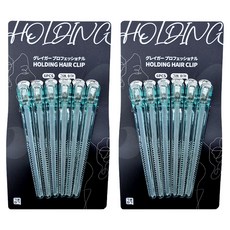 GREAGER 防滑矽膠內芯髮夾 6入, 2個, 薄荷綠