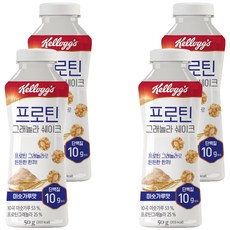 켈로그 프로틴 그래놀라 쉐이크 미숫가루맛, 50g, 4개