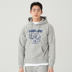 CITIFY 男士薄款刷毛連帽T恤 Good job