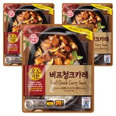 오뚜기 오즈키친 비프청크카레, 250g, 3개