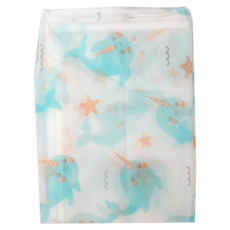 上手家居 PEVA棉被收納袋6件組 55cm 防水防塵 透明可視, 水果 + 鯨魚 + 幸福的家, 1組