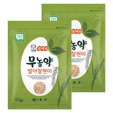 장세순 무농약 발아 찰현미, 1.5kg, 2개