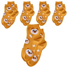 B.V.D. 兒童款 小熊1/2襪 6雙