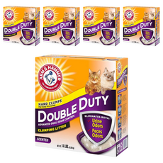 ARM&HAMMER 加強除臭貓砂, 6.35kg, 5盒, 清新香味