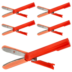 PLUS 普樂士 Twiggy 無蓋式筆型剪刀, 紅色, 5個