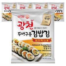 36gim 兩次翻烤飯捲用廣川海苔, 20g, 5包