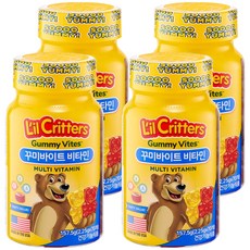 L'il Critters Gummy Vites綜合維他命礦物質小熊軟糖, 70顆, 4罐