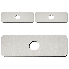 生活家 珪藻土水龍頭吸水墊, 白色, 3個