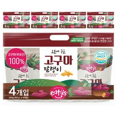 烤地瓜乾 4包, 5個, 240克