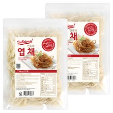 해맑은푸드 연육채 엽채, 500g, 2개