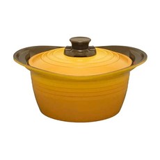 IRIS OHYAMA 愛麗思歐雅瑪 繽紛多用途無加水調理鍋 深型 MKSS-P24D, 24cm, 黃色, 1個