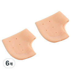 로이랑 실리콘 발뒤꿈치 패드 양말, 55g, 6개, 2개입