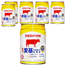 RED COW 紅牛 愛基均衡營養素237ml*6罐 優質蛋白 L-肉酸 牛磺酸,, 237ml