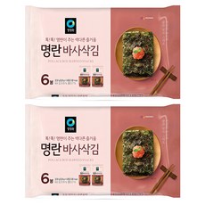 청정원 명란맛 바사삭김, 22.8g, 2개
