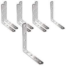 EMPIRE 加固五金 不鏽鋼L型角鐵 支架, 8個