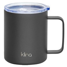 클리나 이지 머그 텀블러, 챠콜, 415ml, 1개