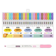 Penmax 溫和美麗熒光筆可愛 25 件套, 混色, 1套