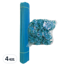 Maket Gamseong 多色氣球支架100入 + 氣球桿100入套組, 藍色, 4套