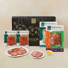 정다운 오메가3 훈제오리 슬라이스 500g + 허브를 담은 훈제오리 500g + 마늘을 담은 훈제오리 400g + 머스타드소스 12g x 5p 선물세트 1호, 1세트