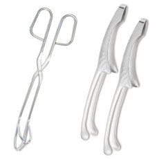 Market Plan 不鏽鋼防滑烤肉用具 3件組, 單一顏色, 燒烤鉗 2p + 剪刀鉗