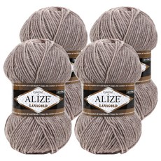 Lana Gold 經典針織紗, 207 深米色, 4捆