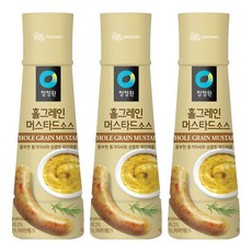 청정원 홀그레인 머스타드소스, 320ml, 320g, 3개
