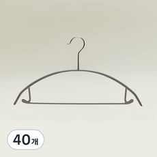 JINSIMGAMSUNG 環狀旋轉式防滑防肩角衣架, 40個, 灰色